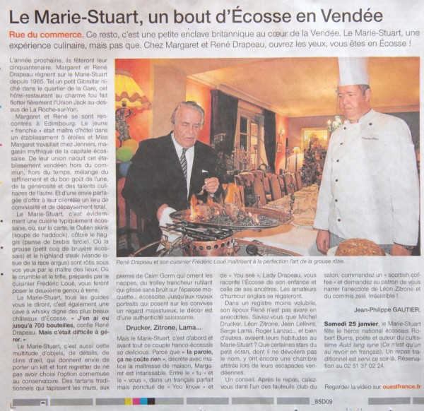 Mariestuart Ouest France 25 26 janvier 2014