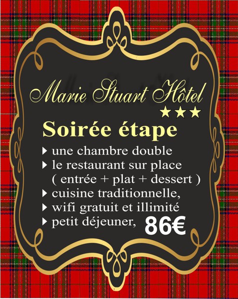 Soirée étape hotel la roche sur yon en face de la gare