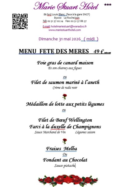 Menu de la Fête des Mères